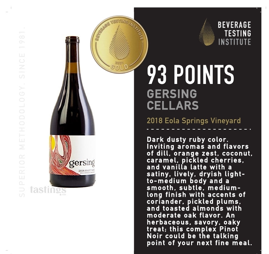 2018 Eola Springs Vineyard Pinot Noir